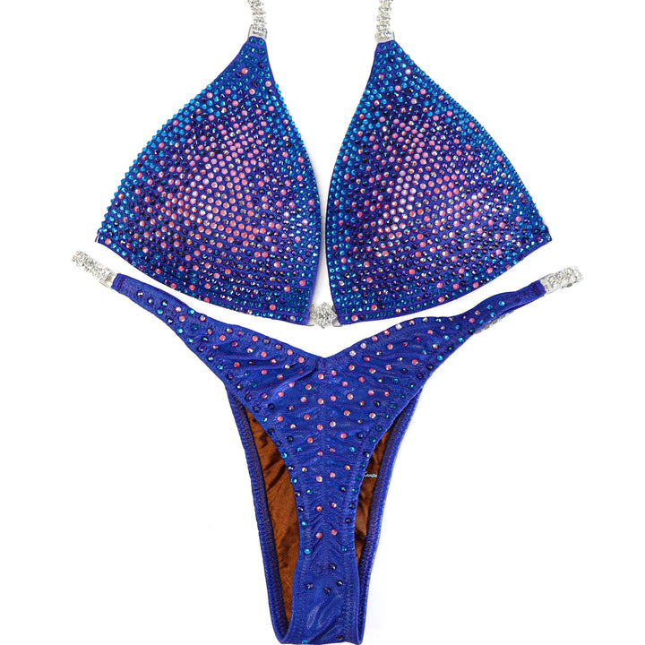 QS ST: Crystal Nova 3 Color. Hologram Electric Purple. Medium Molded/Pro.  Angel Competition BikinisThe best NPC Competition Suits for the Bikini Division, Fit Model Division Suits, and bodybuilding suits.