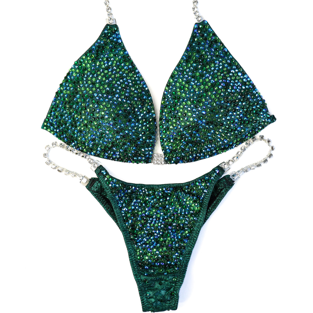 QS ST: Kimber's Lucky Charm Radiance. Small Molded/Micro with Petite Rise..  Angel Competition BikinisThe best NPC Competition Suits for the Bikini Division, Fit Model Division Suits, and bodybuilding suits.