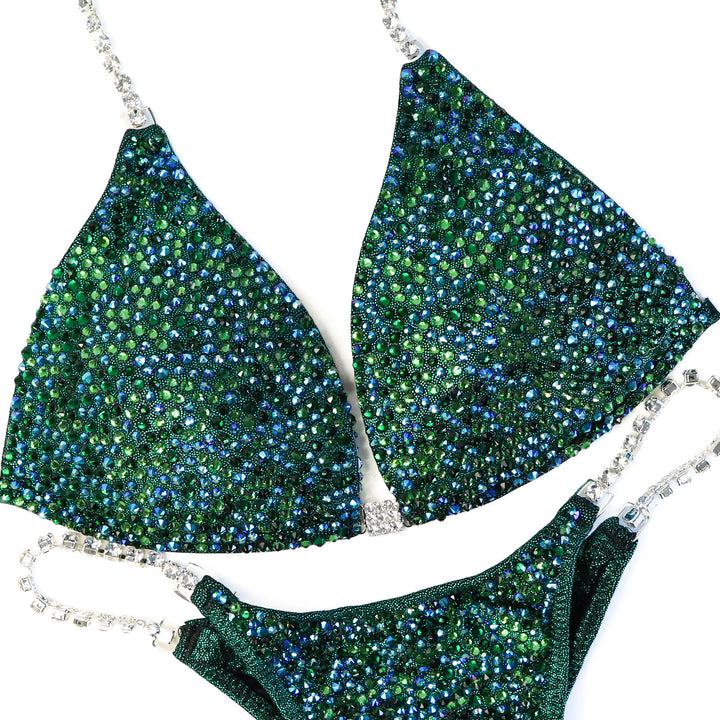 QS ST: Kimber's Lucky Charm Radiance. Small Molded/Micro with Petite Rise..  Angel Competition BikinisThe best NPC Competition Suits for the Bikini Division, Fit Model Division Suits, and bodybuilding suits.