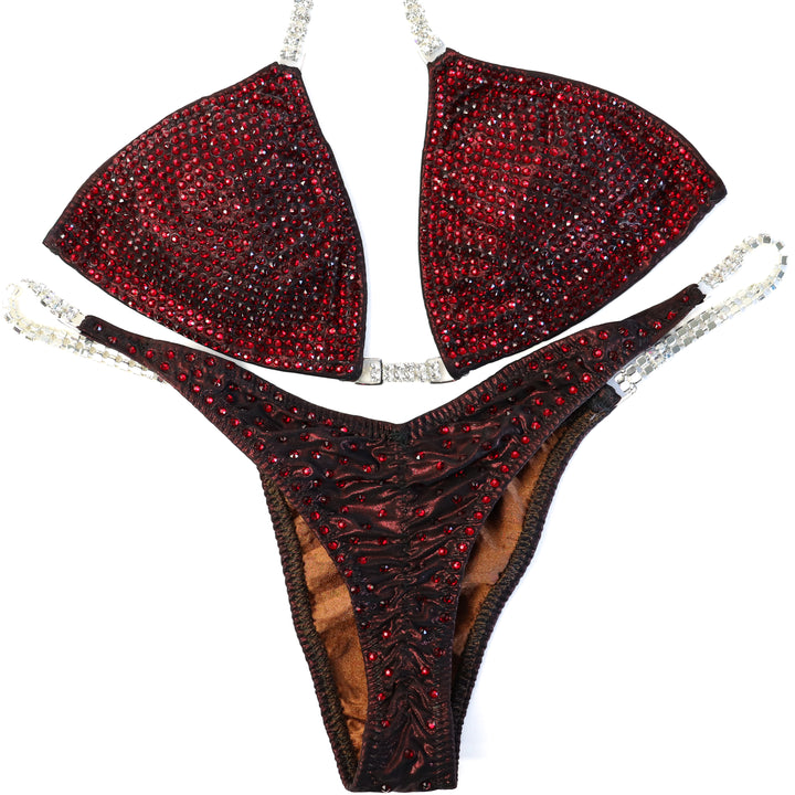 QS ST: Angel Pro. Special Order Fabric. Small/Pro with Modest Rise.  Angel Competition BikinisThe best NPC Competition Suits for the Bikini Division, Fit Model Division Suits, and bodybuilding suits.