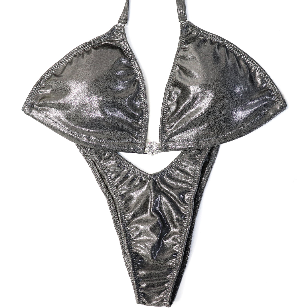 QS ST: Hologram Silver Posing Practice Suit. Large/Standard Figure.  Angel Competition BikinisThe best NPC Competition Suits for the Bikini Division, Fit Model Division Suits, and bodybuilding suits.