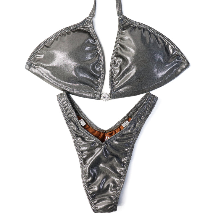 QS ST: Hologram Silver Posing Practice Suit. Large/Standard Figure.  Angel Competition BikinisThe best NPC Competition Suits for the Bikini Division, Fit Model Division Suits, and bodybuilding suits.