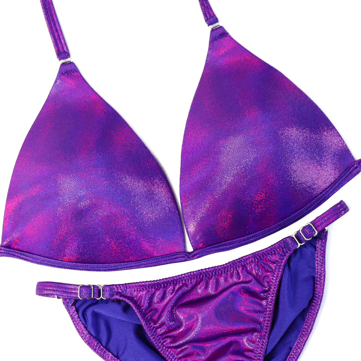 QS ST: Hologram Purple Fit Model Suit. Large Molded/Fit Model 2.  Angel Competition BikinisThe best NPC Competition Suits for the Bikini Division, Fit Model Division Suits, and bodybuilding suits.