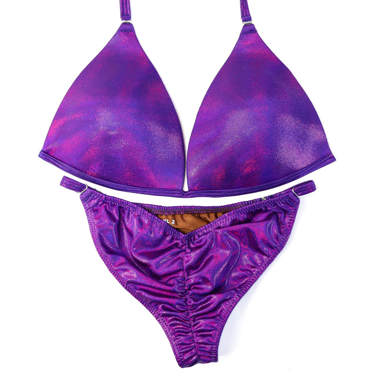 QS ST: Hologram Purple Fit Model Suit. Large Molded/Fit Model 2.  Angel Competition BikinisThe best NPC Competition Suits for the Bikini Division, Fit Model Division Suits, and bodybuilding suits.