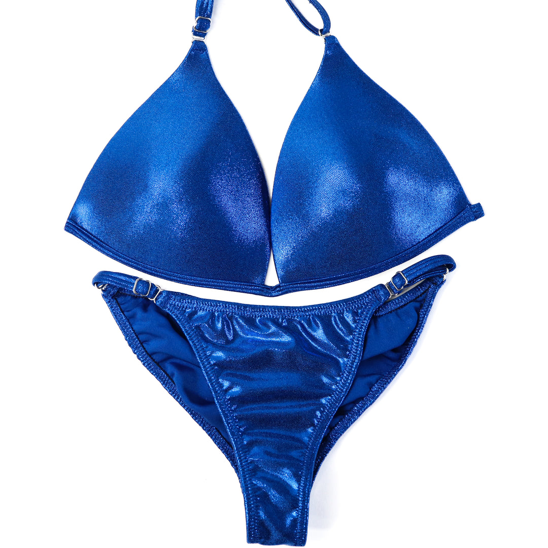 QS ST: Hologram Electric Blue Fit Model Suit. Large Molded/Fit Model 2.  Angel Competition BikinisThe best NPC Competition Suits for the Bikini Division, Fit Model Division Suits, and bodybuilding suits.