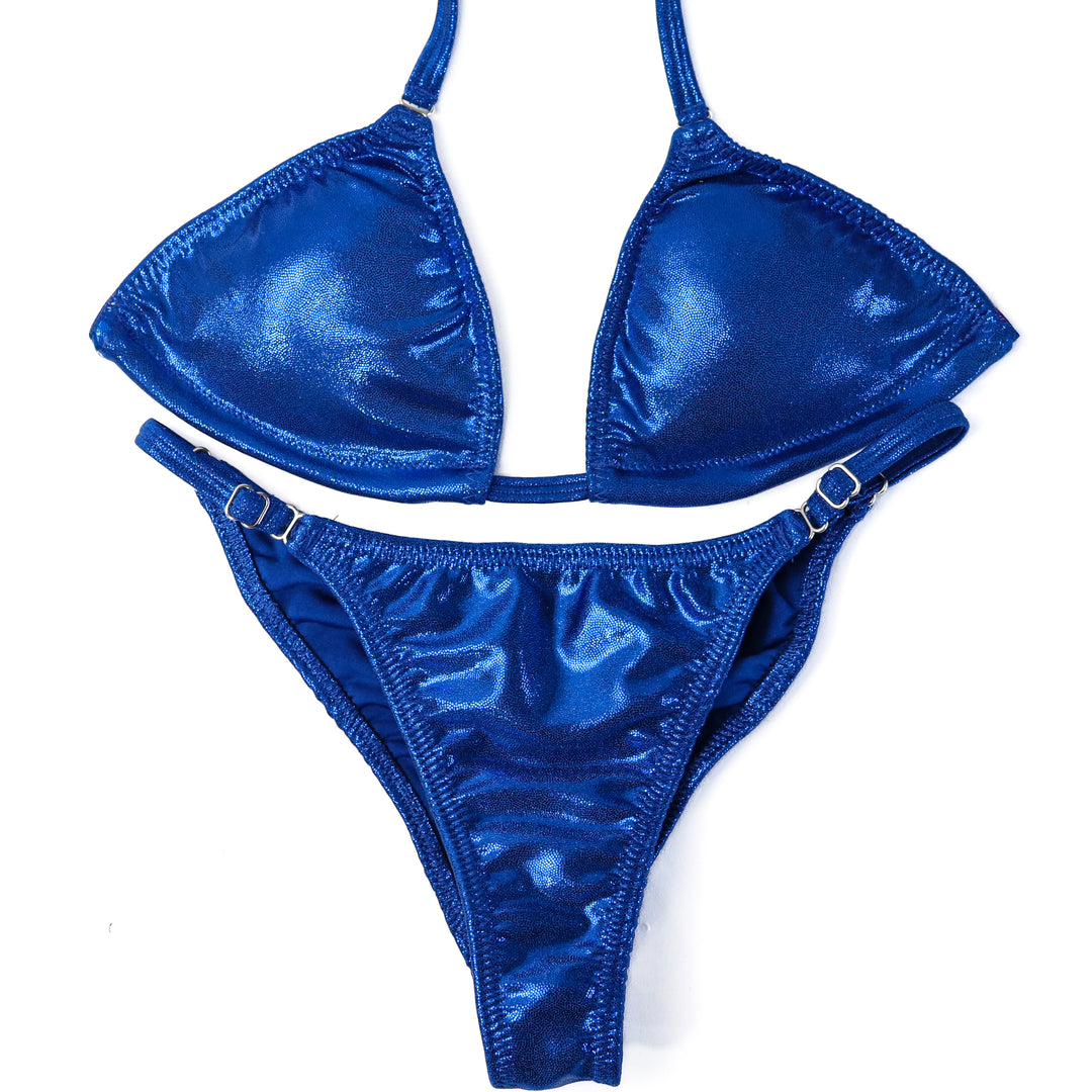 QS ST: Hologram Electric Blue Fit Model Suit. Small/Fit Model 1.  Angel Competition BikinisThe best NPC Competition Suits for the Bikini Division, Fit Model Division Suits, and bodybuilding suits.