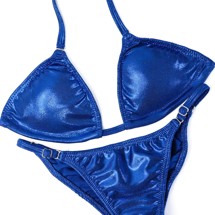 QS ST: Hologram Electric Blue Fit Model Suit. Small/Fit Model 1.  Angel Competition BikinisThe best NPC Competition Suits for the Bikini Division, Fit Model Division Suits, and bodybuilding suits.