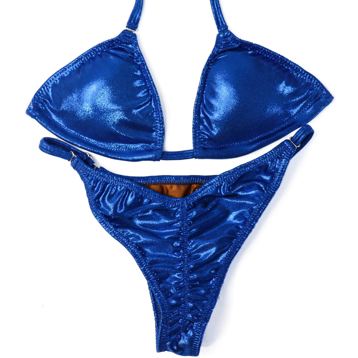 QS ST: Hologram Electric Blue Fit Model Suit. Small/Fit Model 1.  Angel Competition BikinisThe best NPC Competition Suits for the Bikini Division, Fit Model Division Suits, and bodybuilding suits.