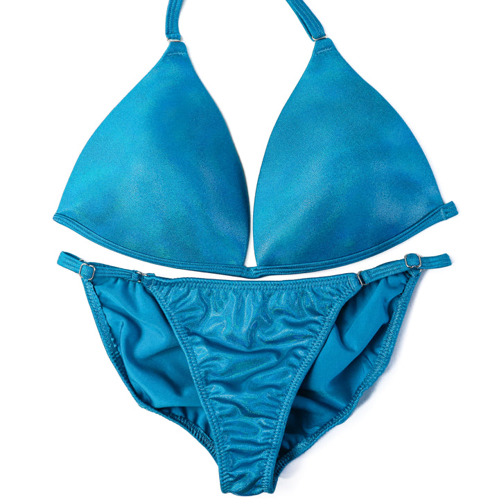 QS ST: Hologram Turquoise Fit Model Suit. Large Molded/ Custom Fit Model 2.  Angel Competition BikinisThe best NPC Competition Suits for the Bikini Division, Fit Model Division Suits, and bodybuilding suits.