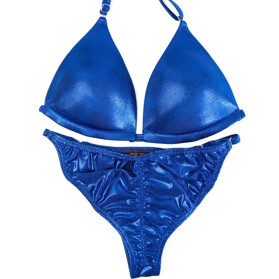 QS ST: Hologram Electric Blue Fit Model Suit. Medium Molded/Fit Model 2.  Angel Competition BikinisThe best NPC Competition Suits for the Bikini Division, Fit Model Division Suits, and bodybuilding suits.