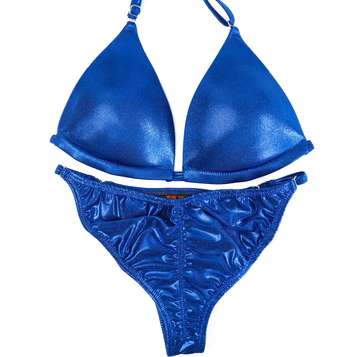 QS ST: Hologram Electric Blue Fit Model Suit. Medium Molded/Fit Model 2.  Angel Competition BikinisThe best NPC Competition Suits for the Bikini Division, Fit Model Division Suits, and bodybuilding suits.