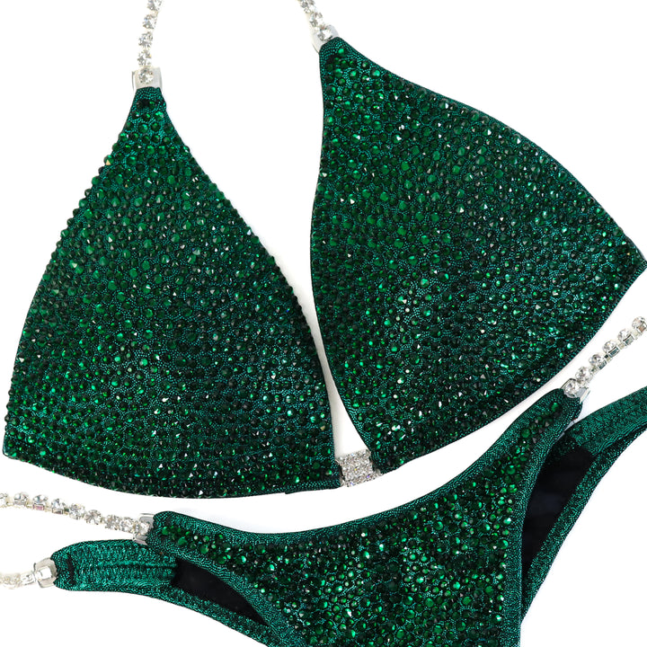 True Emerald Radiance  Angel Competition BikinisThe best NPC Competition Suits for the Bikini Division, Fit Model Division Suits, and bodybuilding suits.