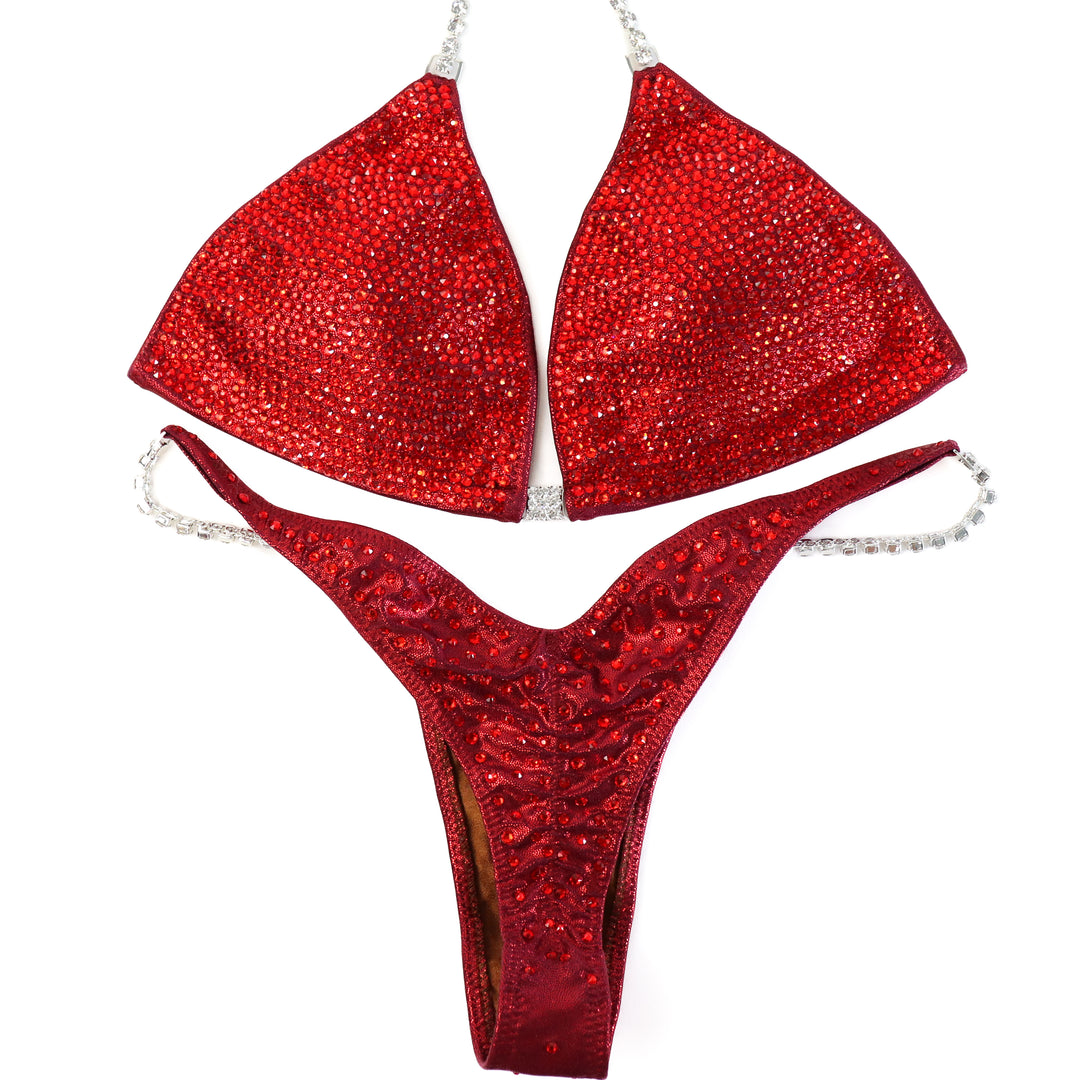 QS ST: Light Siam Deep Radiance. Medium/Wellness Pro, Petite Rise.  Angel Competition BikinisThe best NPC Competition Suits for the Bikini Division, Fit Model Division Suits, and bodybuilding suits.