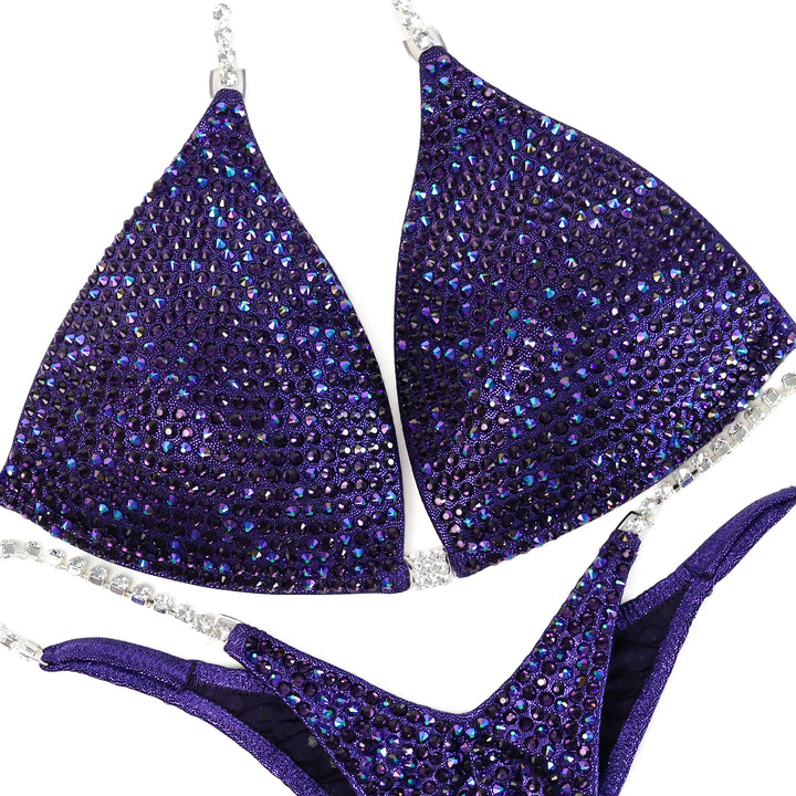 Victorious Violet Diamond Pro  Angel Competition BikinisThe best NPC Competition Suits for the Bikini Division, Fit Model Division Suits, and bodybuilding suits.