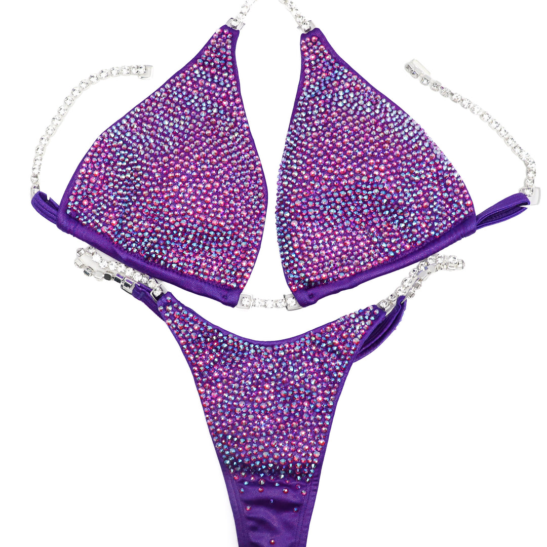 QS CL: Crystal Radiance. Fuchsia AB. Hologram Purple. Skinny/Olympian with Petite Rise.