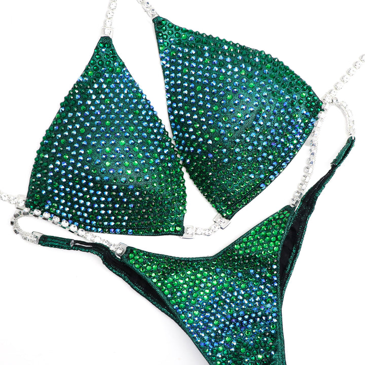 QS ST: Julia's Tropical Trinity. Hologram Emerald. Medium Molded/Pro.