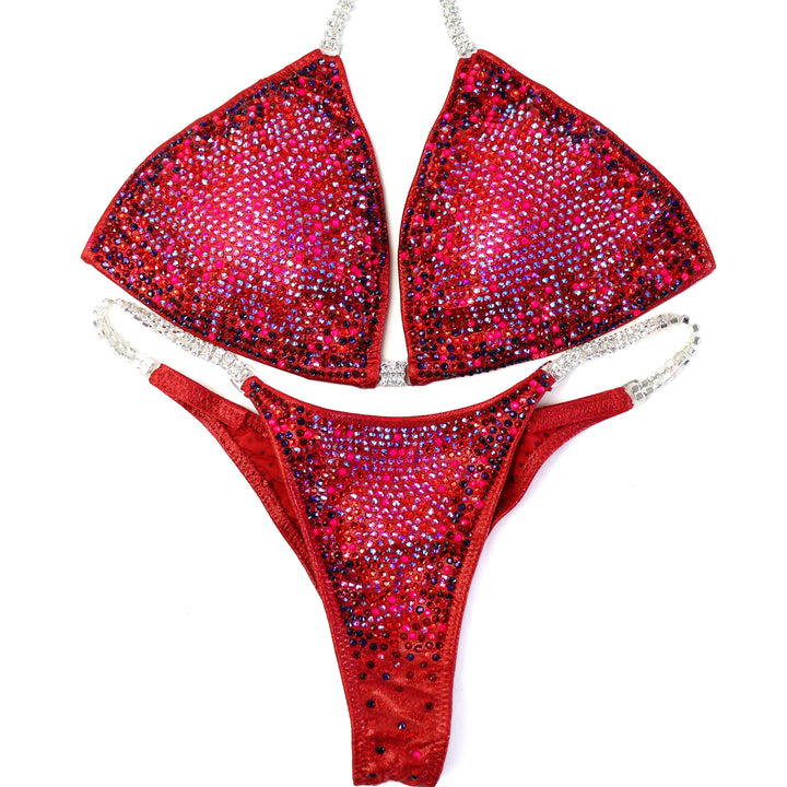 QS ST: Ashley K's Hot Tamale Nova. Large/Pro, Modest Rise.  Angel Competition BikinisThe best NPC Competition Suits for the Bikini Division, Fit Model Division Suits, and bodybuilding suits.