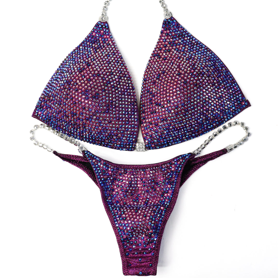 QS CL: Unique Full Coverage Crystal Design. Large Molded/Pro, Modest Rise.  Angel Competition BikinisThe best NPC Competition Suits for the Bikini Division, Fit Model Division Suits, and bodybuilding suits.