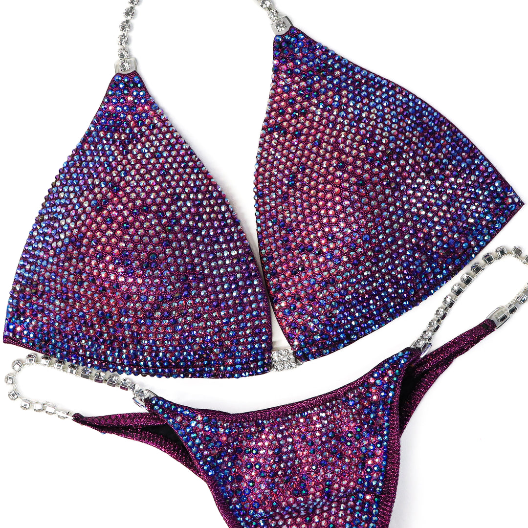 QS CL: Unique Full Coverage Crystal Design. Large Molded/Pro, Modest Rise.  Angel Competition BikinisThe best NPC Competition Suits for the Bikini Division, Fit Model Division Suits, and bodybuilding suits.