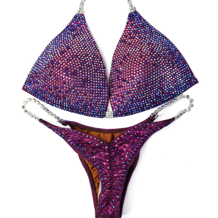 QS CL: Unique Full Coverage Crystal Design. Large Molded/Pro, Modest Rise.  Angel Competition BikinisThe best NPC Competition Suits for the Bikini Division, Fit Model Division Suits, and bodybuilding suits.