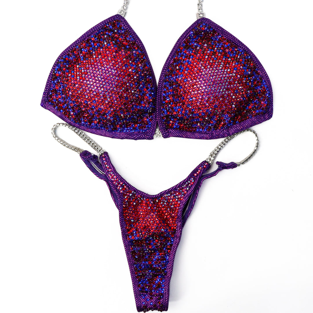 Pre Owned: Galactic Crystal Nova. Large/Pro.  Angel Competition BikinisThe best NPC Competition Suits for the Bikini Division, Fit Model Division Suits, and bodybuilding suits.