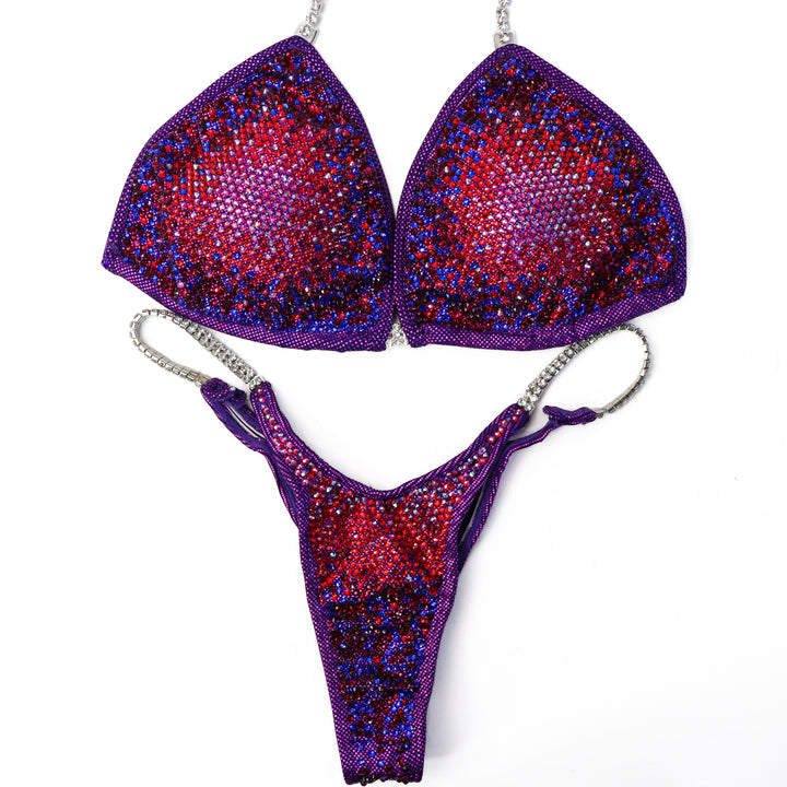 Pre Owned: Galactic Crystal Nova. Large/Pro.  Angel Competition BikinisThe best NPC Competition Suits for the Bikini Division, Fit Model Division Suits, and bodybuilding suits.