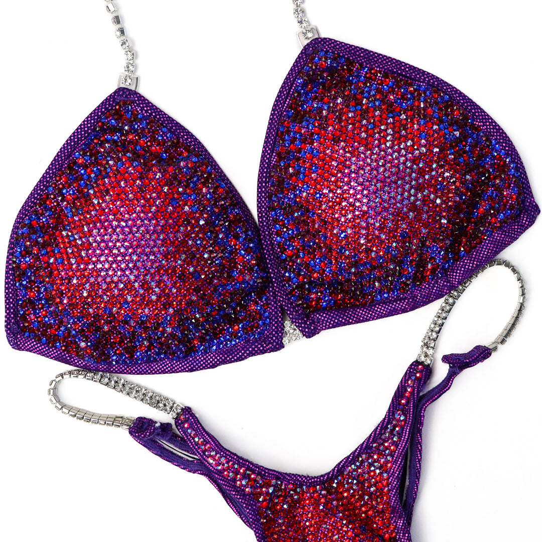 Pre Owned: Galactic Crystal Nova. Large/Pro.  Angel Competition BikinisThe best NPC Competition Suits for the Bikini Division, Fit Model Division Suits, and bodybuilding suits.