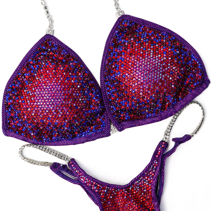 Pre Owned: Galactic Crystal Nova. Large/Pro.  Angel Competition BikinisThe best NPC Competition Suits for the Bikini Division, Fit Model Division Suits, and bodybuilding suits.