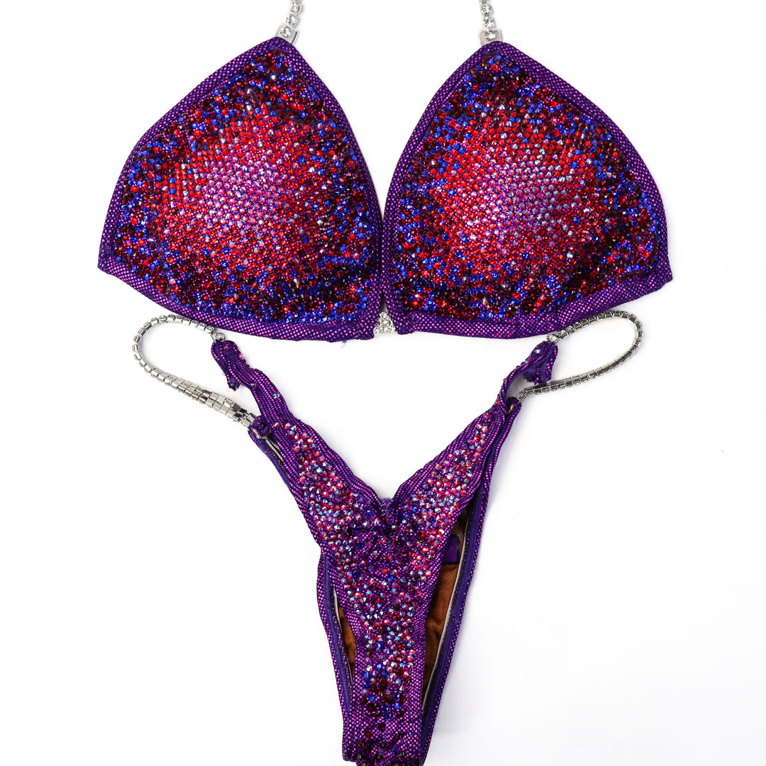 Pre Owned: Galactic Crystal Nova. Large/Pro.  Angel Competition BikinisThe best NPC Competition Suits for the Bikini Division, Fit Model Division Suits, and bodybuilding suits.