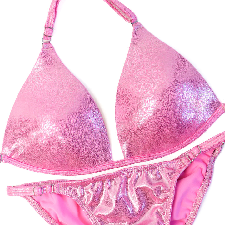 QS ST: Hologram Baby Pink Fit Model Suit. Medium Molded/Fit Model 2.  Angel Competition BikinisThe best NPC Competition Suits for the Bikini Division, Fit Model Division Suits, and bodybuilding suits.