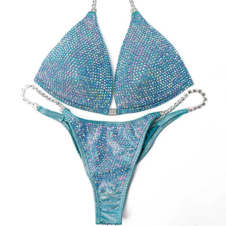 QS ST: Aqua Prism Pro. Medium Molded/Pro, Modest Rise.  Angel Competition BikinisThe best NPC Competition Suits for the Bikini Division, Fit Model Division Suits, and bodybuilding suits.