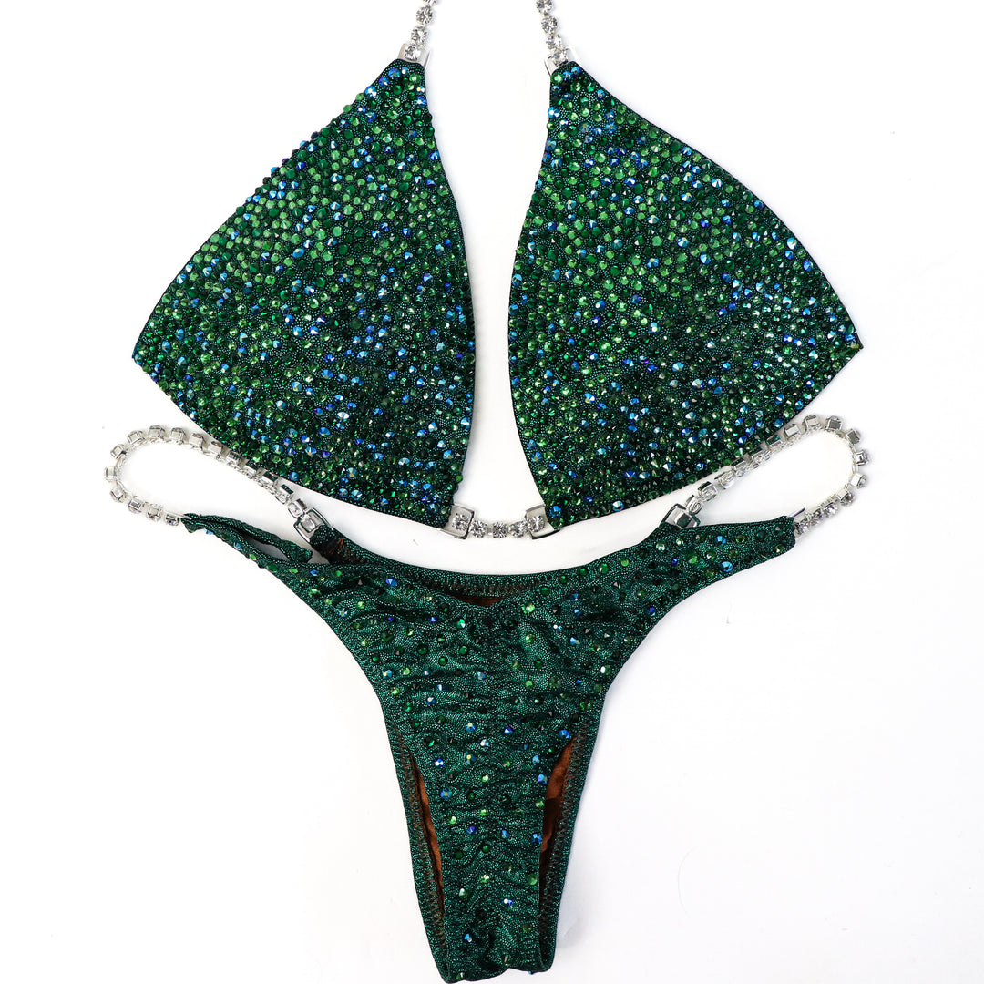 QS ST: Kimber's Lucky Charm Radiance. Medium Molded/Pro.  Angel Competition BikinisThe best NPC Competition Suits for the Bikini Division, Fit Model Division Suits, and bodybuilding suits.
