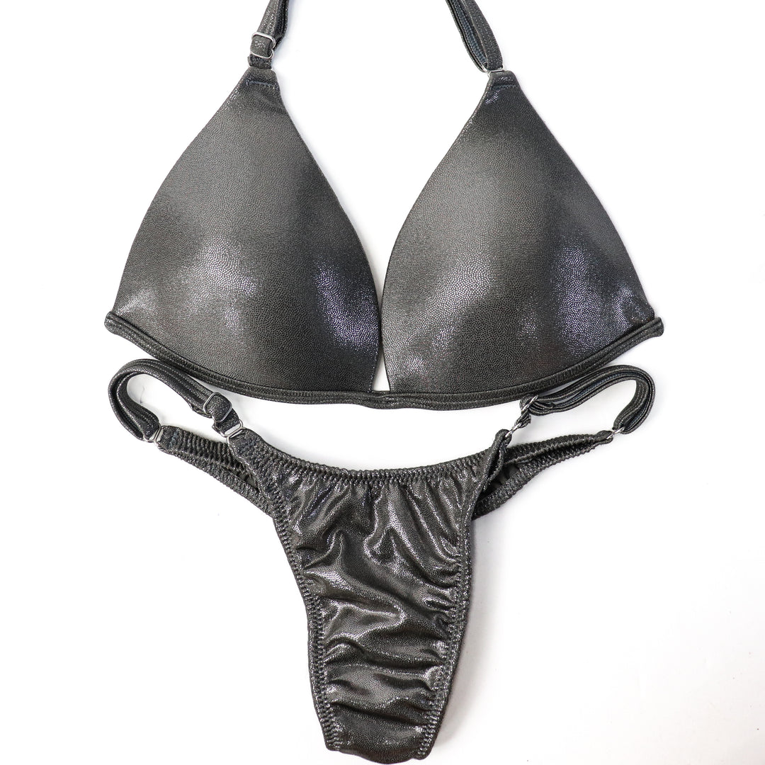 QS ST: Hologram Silver Posing Practice Suit. Small Molded/Micro.  Angel Competition BikinisThe best NPC Competition Suits for the Bikini Division, Fit Model Division Suits, and bodybuilding suits.