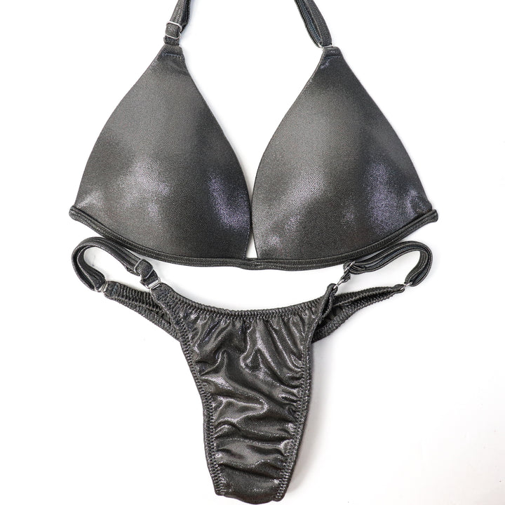 QS ST: Hologram Silver Posing Practice Suit. Small Molded/Micro.  Angel Competition BikinisThe best NPC Competition Suits for the Bikini Division, Fit Model Division Suits, and bodybuilding suits.
