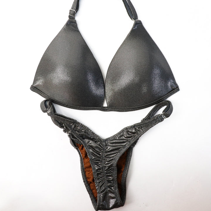 QS ST: Hologram Silver Posing Practice Suit. Small Molded/Micro.  Angel Competition BikinisThe best NPC Competition Suits for the Bikini Division, Fit Model Division Suits, and bodybuilding suits.