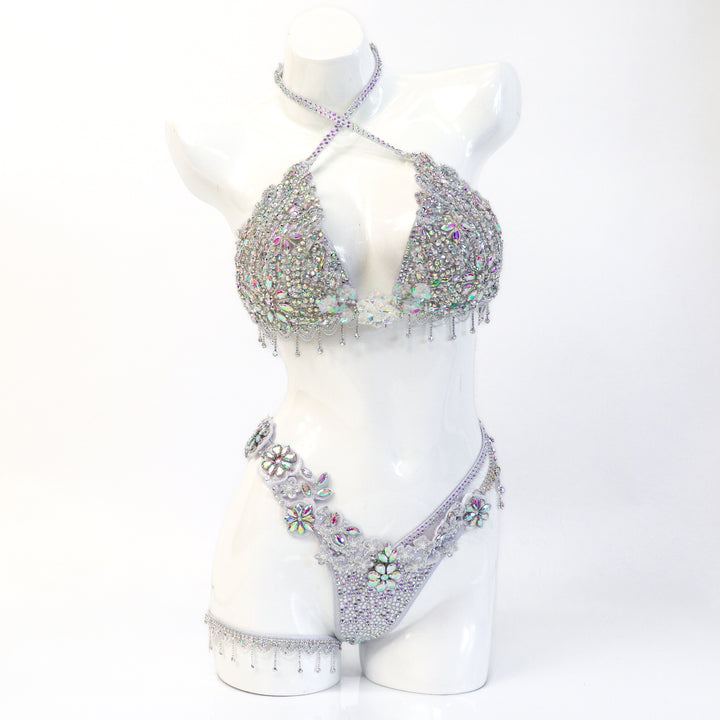 QS ST: Crystal Your Couture. Medium Molded/Brazilian with Modest Front.  Angel Competition BikinisThe best NPC Competition Suits for the Bikini Division, Fit Model Division Suits, and bodybuilding suits.