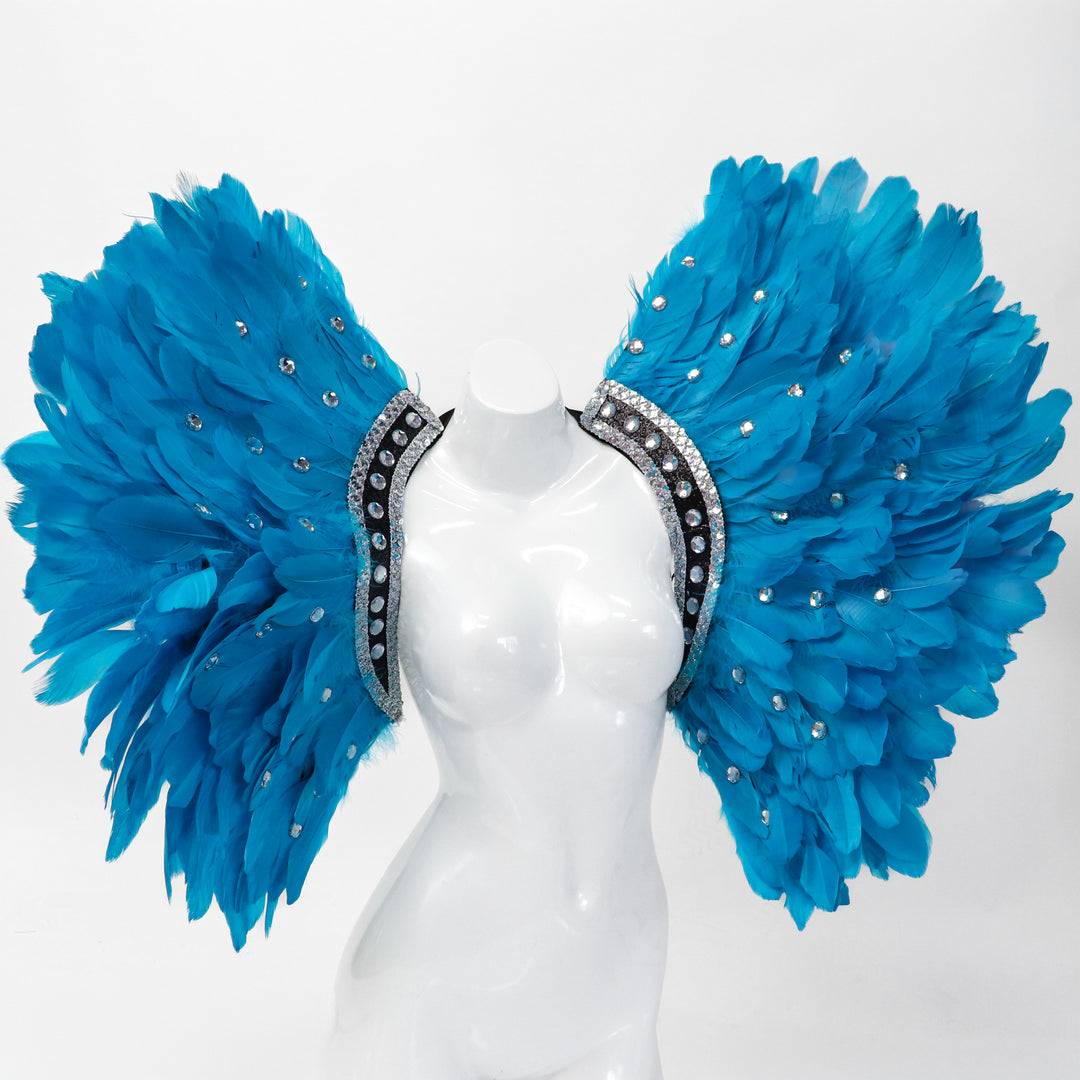 QS ST: Large Accessory- Turquoise Wings  Angel Competition BikinisThe best NPC Competition Suits for the Bikini Division, Fit Model Division Suits, and bodybuilding suits.