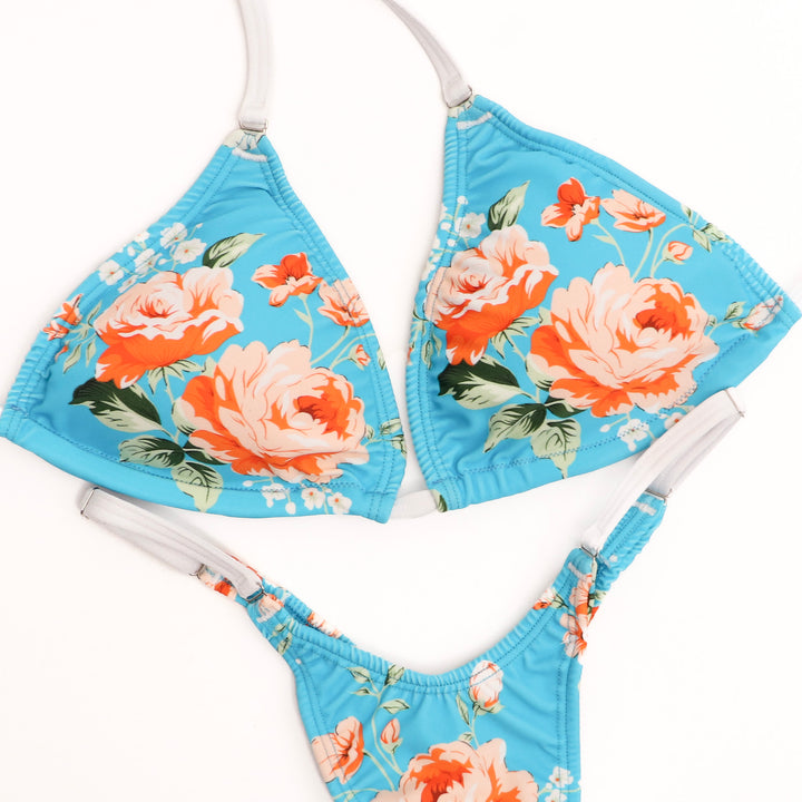 LIMITED PRINT Turquoise Floral Posing Practice Suit