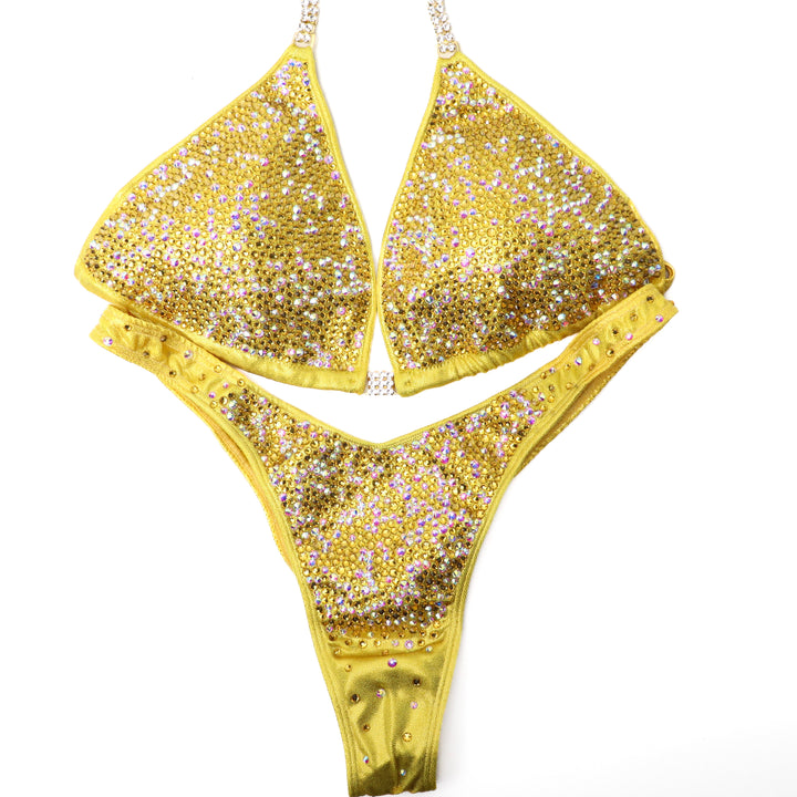 QS ST: Sunflower Radiance. Hologram Yellow. Large/Pro with Modest Front.