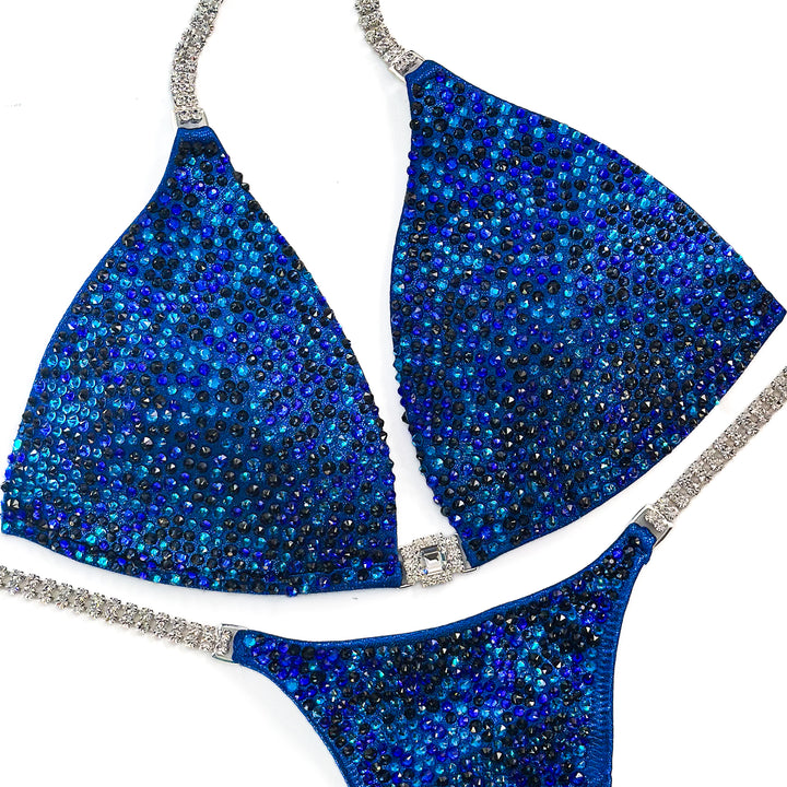 Kassandra's Arnold Blue Radiance  Angel Competition BikinisThe best NPC Competition Suits for the Bikini Division, Fit Model Division Suits, and bodybuilding suits.