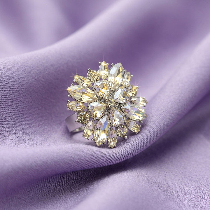 Starburst crystal competition ring 1.25 inch width for NPC stage