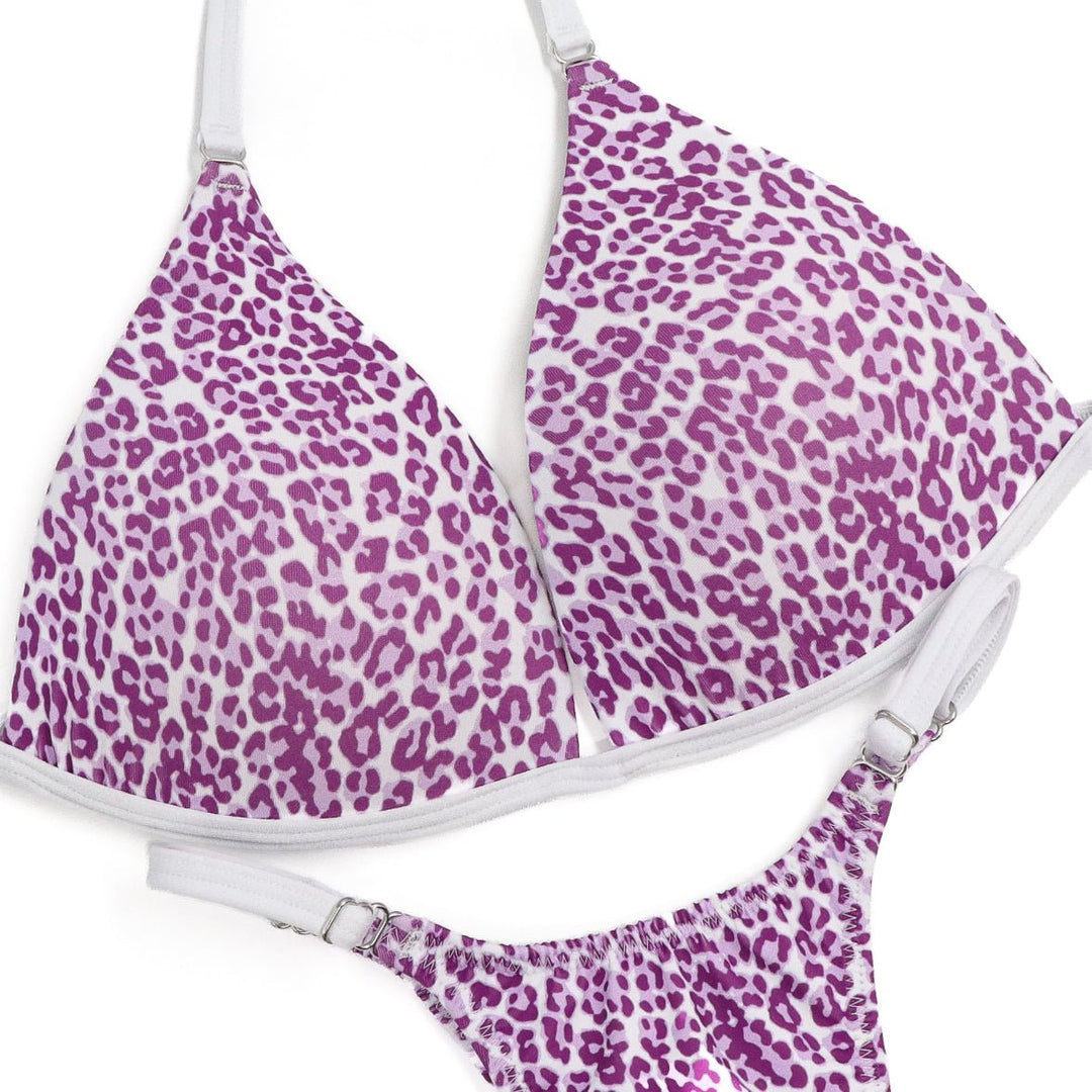 Purple Cheetah Posing Practice Suit