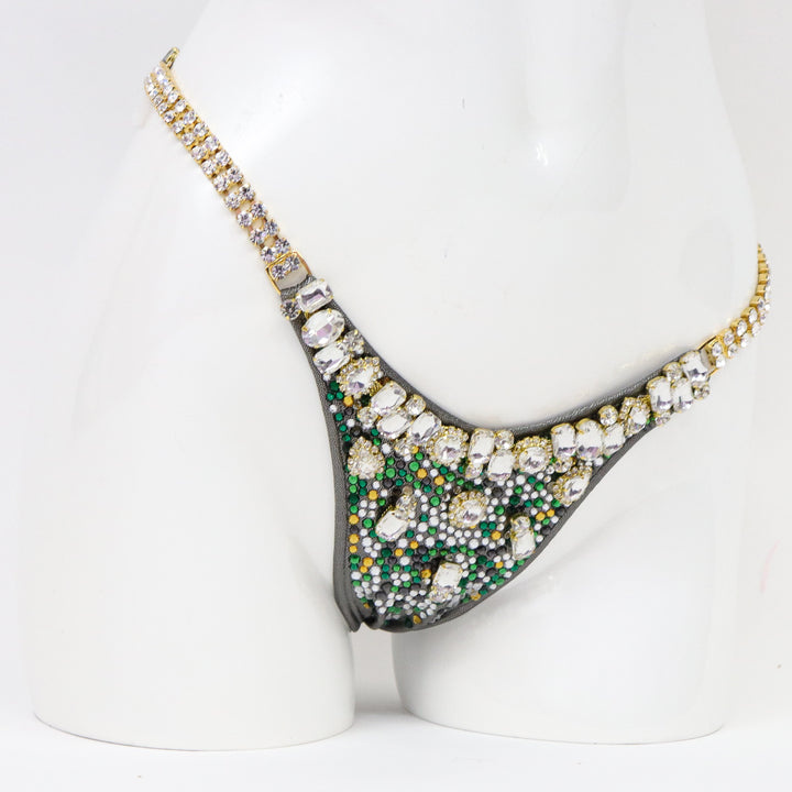 QS ST: Gold Green Your Couture. Medium Molded/Pro with Modest Front.