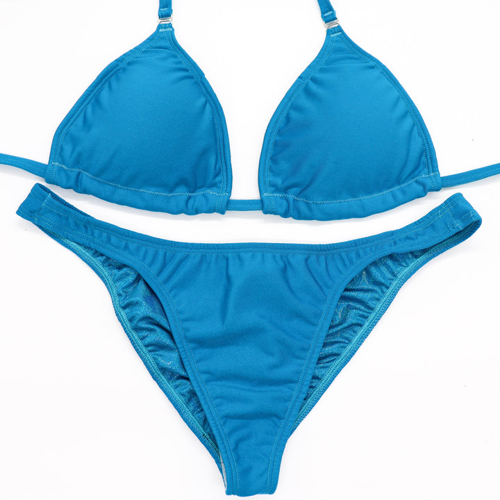 Matte Turquoise Fit Model Competition Suit