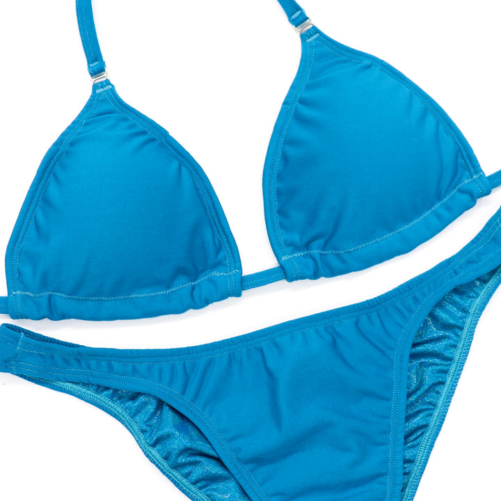 Matte Turquoise Fit Model Competition Suit
