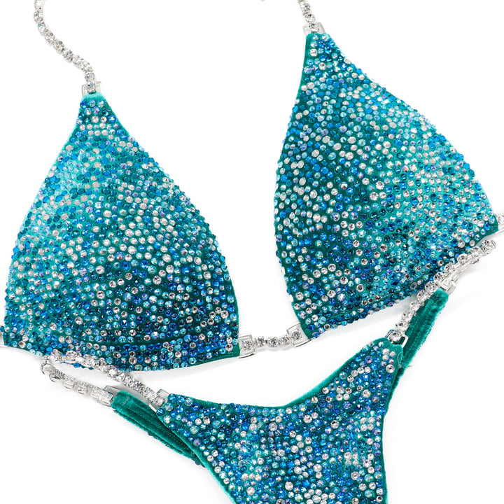 QS ST: Crystal Radiance. Velvet Teal. Medium Molded/Micro.