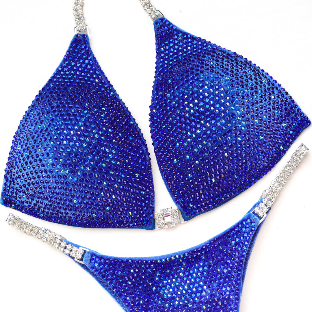 QS ST: Julia Renee's Blue Velvet Inferno Nova. Medium Molded/Pro.