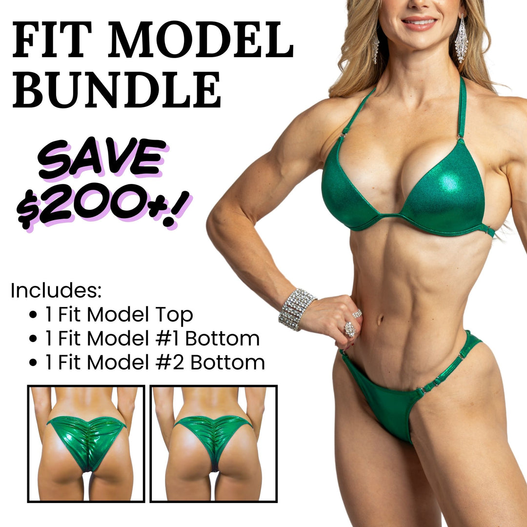 Find the perfect suit for your NPC Fit Model Competition. Angel Competition Bikinis is the best source for your Fit Model Competition Suit. 