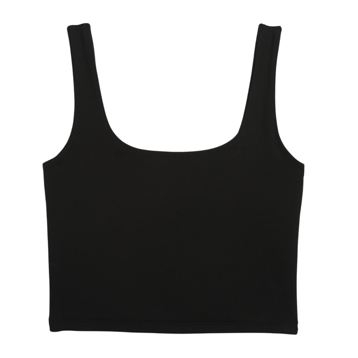 PROMO Black Logo Crop Top