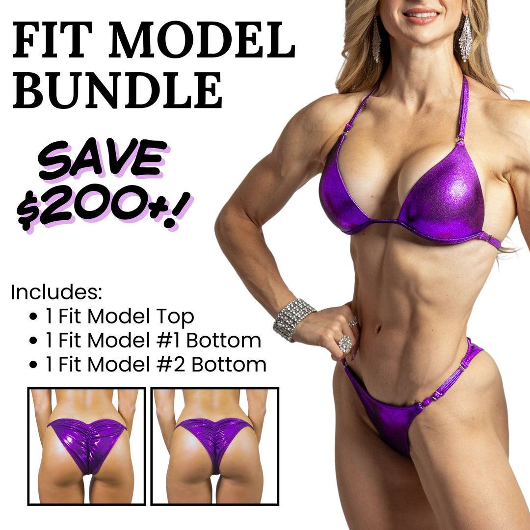 Find the perfect suit for your NPC Fit Model Competition. Angel Competition Bikinis is the best source for your Fit Model Competition Suit. 